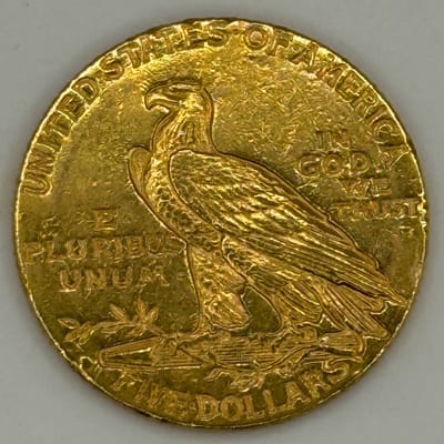1914 D $5 Gold Indian Head Coin BU! SWEET! WOW! - additional view