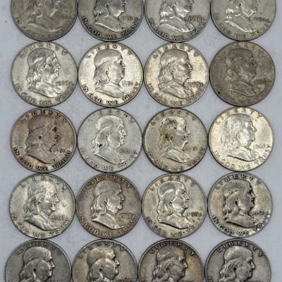Roll Franklin (20) Half Dollars VF/XF/XF++ Deal!!!