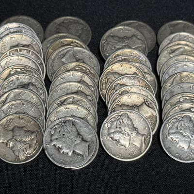 Mercury Dimes 1 Roll (50) G/VG/VF Full Dates!