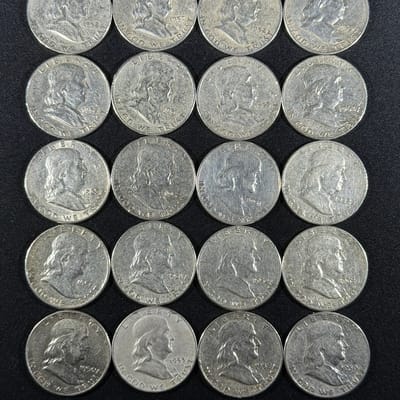 Roll Franklin (20) Half Dollars VF/XF/XF++ Deal!!!