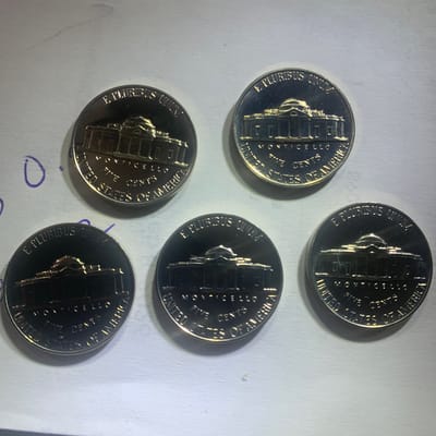 1963 proof Nickels lot of 5 - additional view