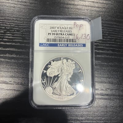2007 W PF70 American Silver eagle