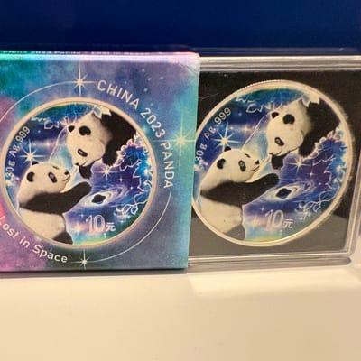 1 oz 2023 colorized panda