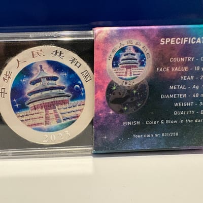 1 oz 2023 colorized panda - additional view