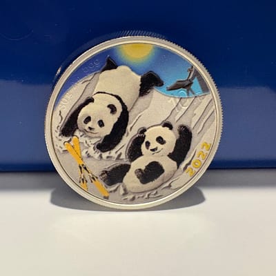 1 oz 2022 colorized panda 