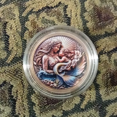 Ocean’s Eternal Love Mermaid 1 oz Copper Round - additional view