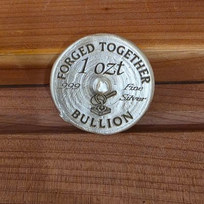 FTB- 1 ozt Hand Poured Tree of Life Round - additional view