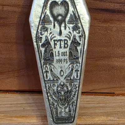 FTB 1.5 ozt Hand Poured Egyptian Coffin Bar  - additional view