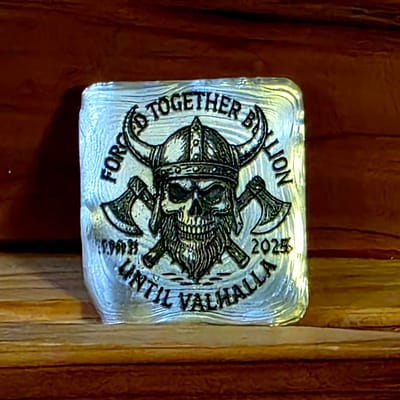FTB- 1.5 ozt AVG Hand Poured "Until Valhalla"