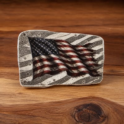 America 250 Engraved 3-D Colorized 1 Troy Oz .999 Silver Bar FTB