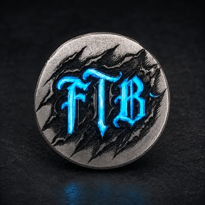 2 ozt .999 Fine Silver FTB UV Glow Round