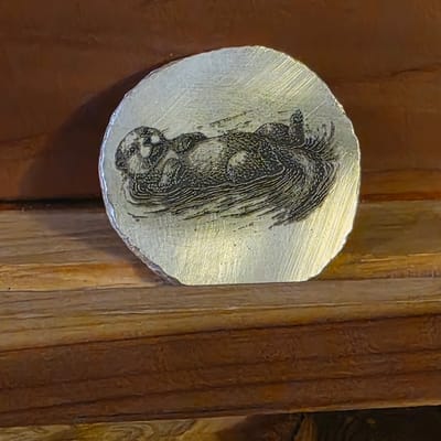 1/2 Ozt Otter-Wildlife in Action Series .999 Fine 