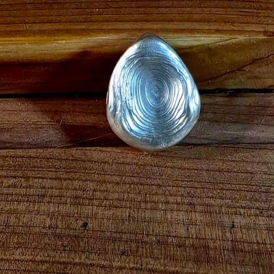 FTB Rippled Teardrop /Hand Poured/ 1.5ozt .999FS