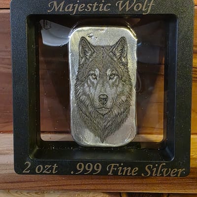 FTB- 2 ozt "Majestic Wolf" 999FS Bar