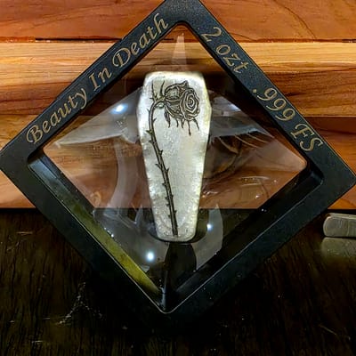Beauty in Death | 2 ozt .999FS Coffin Bar