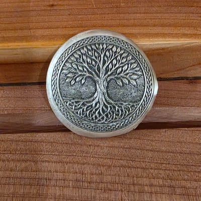 FTB- 1 ozt Hand Poured Tree of Life Round
