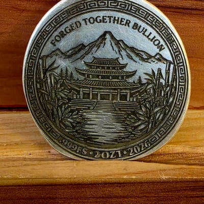 FTB- 2ozt 2026 Panda Hand Poured Round - additional view