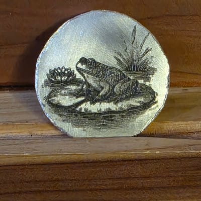 1/2 Ozt Frog-Wildlife in Action Series .999 FS