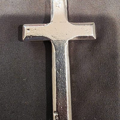 4 ozt Silver Cross/.999FS/Hand-Poured