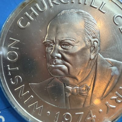 1974 Turks & Caicos Churchill .925 Weight: 38.70g