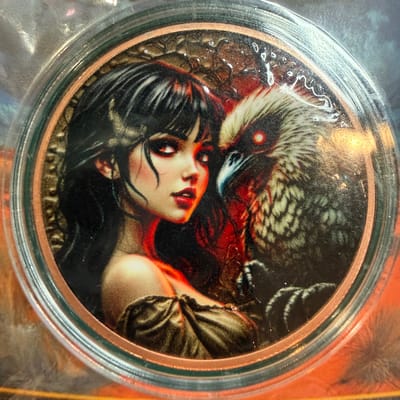 3 Zombie Vixens Australia 1 oz Colorized Copper - additional view