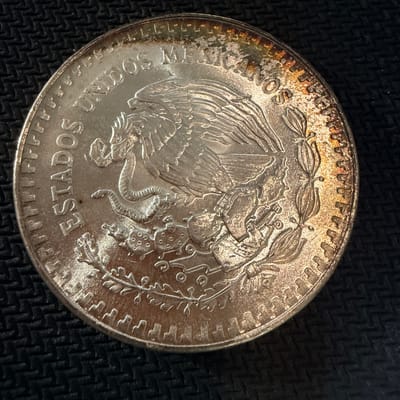 1984 Toned Mexico Libertad Silver Coin – 1 oz  - additional view