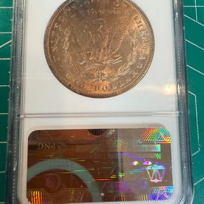1886 Morgan Silver Dollar MS 64 Toned On Reverse - additional view