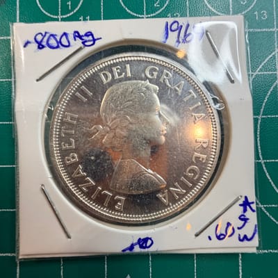 1964 Canada Charlottetown Silver Dollar .800