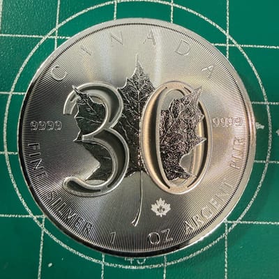Canada 1 Oz. Silver 30th Anniversary Fine .9999