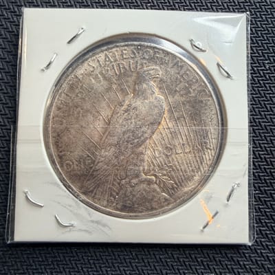 1922 Peace Dollar Toned On Both Sides ASW .7734 - additional view