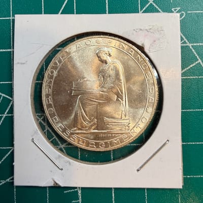 1953 PORTUGAL 25 Years Financial Reform Silver