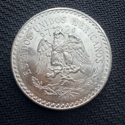 1932 Un Peso Mexico Silver Coin | .720 Fine | ASW .3857 - additional view