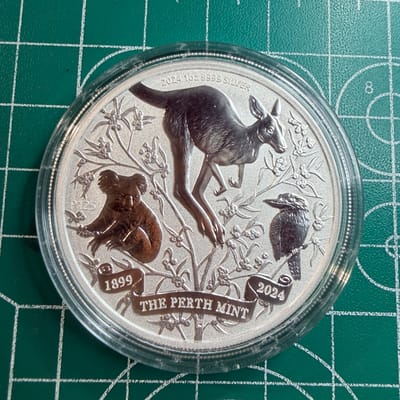 Reverse Proof Australia Perth 125 Silver Capsule