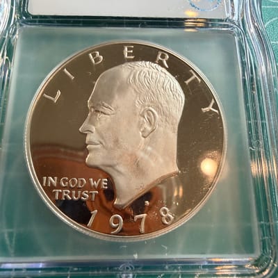 1978 S Eisenhower Dollar ICG PR69+ DCAM Clad