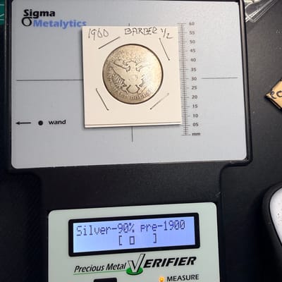 1900 Barber Half Dollar Average .900 - additional view
