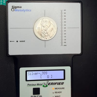 1 OZ. Year Of The Monkey Silver Round .999 - additional view