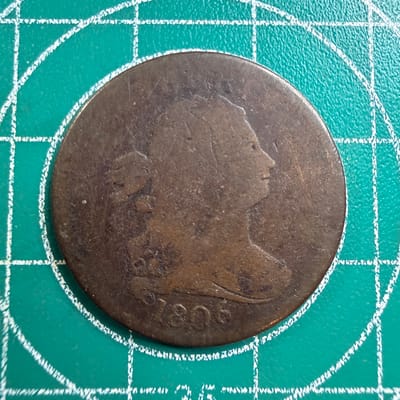 1806 Half Cent Small 6 Hard To Find