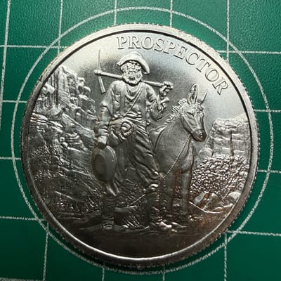 1 oz Provident Metals Prospector Silver Round 999