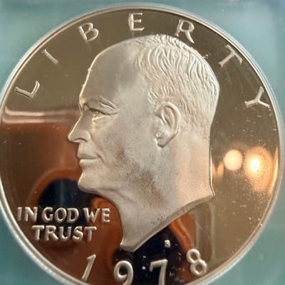 1978 S Eisenhower Dollar ICG PR69+ DCAM Clad - additional view