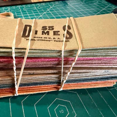  Assorted Vintage Coin Roll Wrappers  - additional view