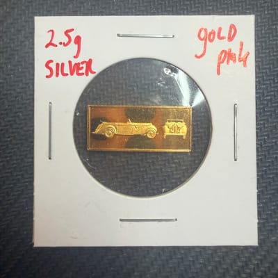 2.5 Grams Of .925 Silver W/ Gold Plating Hotchkiss