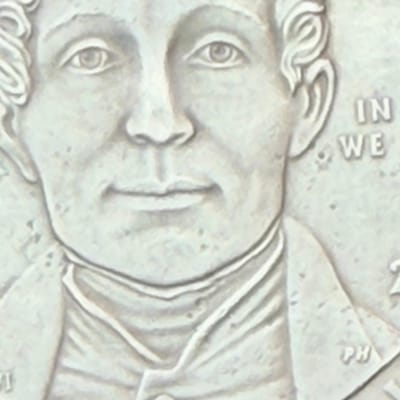 Antiqued 2009 P Louis Braille Uncirculated Silver Dollar .900 Fine Low MINTAGE - additional view