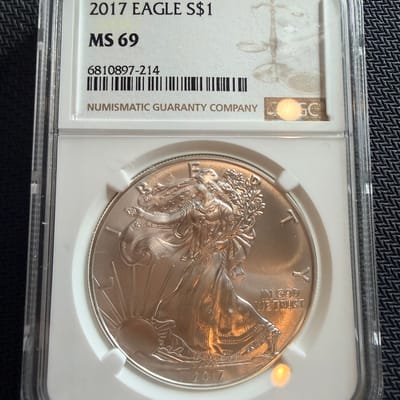 2017 American Silver Eagle NGC MS69