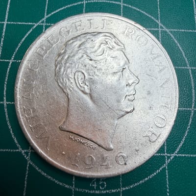 ROMANIA 100000 Lei .700 ASW .5626 Silver 1946 - additional view