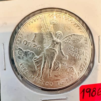 1986 Mexican 1 oz Libertad BU