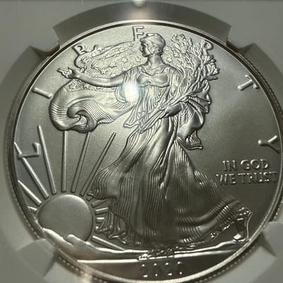 2020 W American Silver Eagle MS69 NGC - additional view