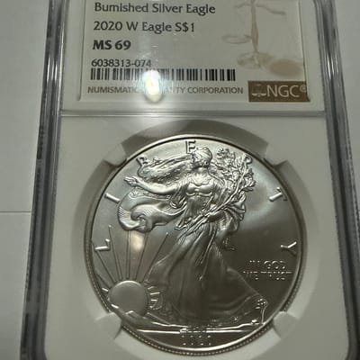 2020 W American Silver Eagle MS69 NGC