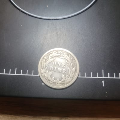 1910 Barber Dime No Mint Mark