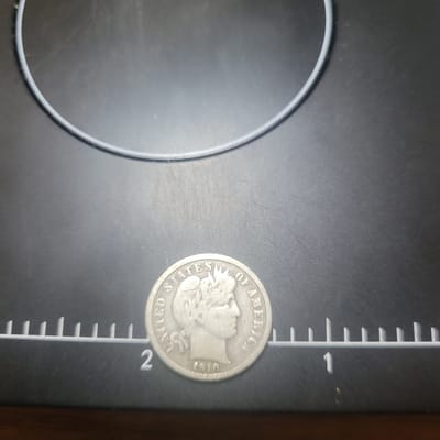 1910 Barber Dime No Mint Mark - additional view