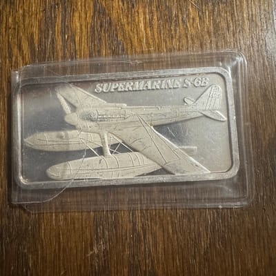 1oz 999 vintage silver bar World of Flight